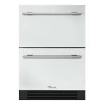 True 24 Inch 5.4 Cu. Ft. Outdoor Refigerator Drawer - Matte White w/ Stainless Steel Handles - TUR-24D-OP-C~DSK-030-H04