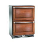 Perlick 24-Inch Signature Series Stainless Steel Panel Ready Outdoor Dual Zone Refrigerator/Freezer Drawers - HP24ZO-4-6 - Image 2