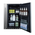 Summit 24-Inch 3.1 Cu. Ft. Shallow Depth Outdoor Compact Refrigerator W/ Slide-Out Storage Compartment - BCR19924 - Image 4