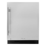 True ADA Height 24 Inch 5 Cu. Ft. Right Hinge Undercounter Outdoor Refrigerator - Stainless Steel - TURADA-24-RS-A~S