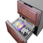 Summit 24-Inch 3.32 Cu. Ft. 2-Drawer Refrigerator-Freezer, ADA Compliant - Custom Panel - ADRF244CSS - Image 6