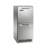 Perlick 15-Inch Signature Series Stainless Steel Drawer Outdoor Refrigerator w/ Door Lock - HP15RO-4-5DL