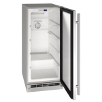 U-Line 15-Inch 3.1 Cu. Ft. Outdoor Rated Solid Door Refrigerator w/ Lock- Stainless Steel - UORE115-SS31A - Image 2