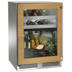 Perlick 24-Inch Signature Series Marine & Coastal Series Stainless Steel Panel Ready Glass Door Outdoor Dual-Zone Refrigerator & Wine Reserve - Left Hinge - HP24CM-4-4L - Image 2