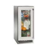 Perlick 15-Inch Signature Series Marine & Coastal Series Stainless Steel Panel Ready Glass Door Outdoor Refrigerator - Left Hinge - HP15RM-4-4L - Image 2