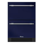 True 24 Inch 5.4 Cu. Ft. Outdoor Refigerator Drawer - Cobalt w/ Stainless Steel Handles - TUR-24D-OP-C~DSK-078-H04