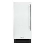 True 15 Inch 3.14 Cu. Ft. Left Hinge Outdoor Refigerator - Matte White w/ Stainless Steel Handles - TUR-15-L-OP-C~DSK-030-H04