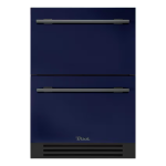 True ADA Height 24 Inch 5 Cu. Ft. Outdoor Refrigerator Drawers - Cobalt w/ Pewter Handles - TURADA-24-D-A~078-H05