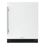 True ADA Height 24 Inch 5 Cu. Ft. Right Hinge Outdoor Refrigerator - Matte White w/ Stainless Steel Handles - TURADA-24-RS-A~030-H04