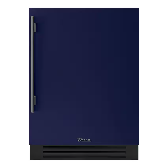 duttpack-39530 True 24 Inch 5.6 Cu. Ft. Right Hinge Outdoor Refrigerator - Cobalt w/ Pewter Handles - TUR-24-R-OP-C~DSK-078-H05 - Image 1