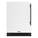 True 24 Inch 5.6 Cu. Ft. Left Hinge Outdoor Refrigerator - Matte White w/ Pewter Handles - TUR-24-L-OP-C~DSK-030-H05