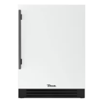 True 24 Inch 5.6 Cu. Ft. Right Hinge Outdoor Refrigerator - Matte White w/ Pewter Handles - TUR-24-R-OP-C~DSK-030-H05
