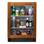 True 24 Inch 5.6 Cu. Ft. Right Hinge Glass Door Outdoor Refrigerator - Overlay Ready - TUR-24-R-OG-C