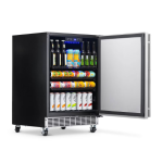 NewAir 24-Inch 5.0 Cu. Ft. Built-in 160 Can Outdoor Beverage Fridge - NOF160SS00 - Image 8