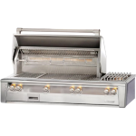 Alfresco ALXE 56-Inch Built-In Propane Gas Deluxe Grill With Sear Zone, Rotisserie, And Side Burner - ALXE-56SZ-LP