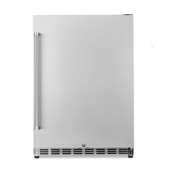 duttpack-39663 NewAir 24 Inch 160 Can Right Hinge Commercial Built-in Outdoor Beverage Cooler - Stainless Steel - NCR053SS00 - Image 1