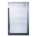 Summit Commercial 19-Inch 3.1 Cu. Ft. Shallow Depth Outdoor Rated Beverage Cooler - Stainless Steel Cabinet - SPR489OSCSS