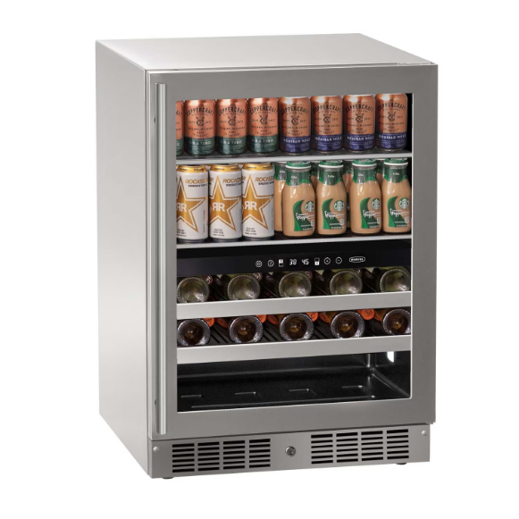 duttpack-39710 Marvel Essential 24-in 4.8 Cu. Ft. Dual-Zone Beverage Center - MRBD224-SG31A - Image 1
