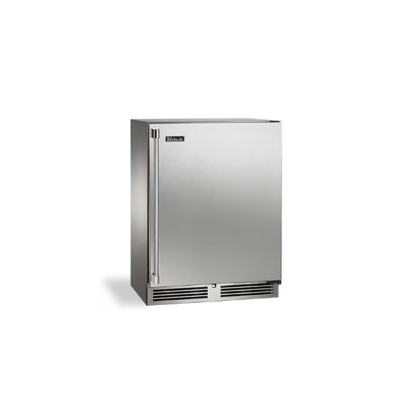 duttpack-39792 Perlick 24-Inch Signature Series Shallow Depth Stainless Steel Outdoor Beverage Center w/ Door Lock - Right Hinged - HH24BO-4-1RL - Image 1