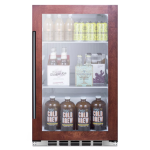 Summit Commercial 19-Inch 3.1 Cu. Ft. Shallow Depth Outdoor Rated Beverage Cooler - Stainless Steel Cabinet / Custom Panel Ready - SPR489OSCSSPNR - Image 3