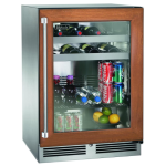 Perlick 24-Inch Signature Series Marine & Coastal Series Stainless Steel Panel Ready Glass Door Outdoor Beverage Center - Right Hinge - HP24BM-4-4R - Image 2