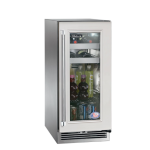 Perlick 15-Inch Signature Series Marine & Coastal Series Stainless Steel Panel Ready Glass Door Outdoor Beverage Center W/ Door Lock - Right Hinge - HP15BM-4-4RL - Image 2