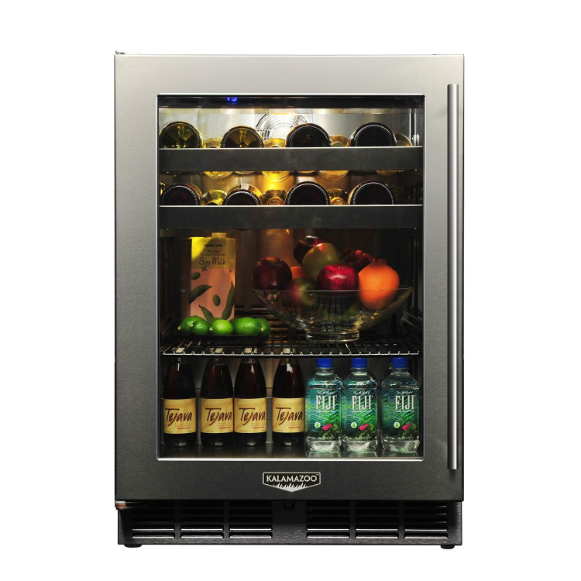 duttpack-39951 Kalamazoo Signature 24 Inch Outdoor Beverage Center - Left Hinge - Lock - Marine-Grade - K-HP24BO-4-3LL-M6 - Image 1