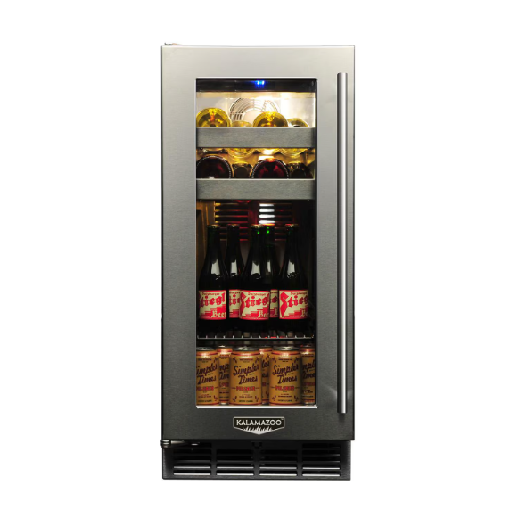 duttpack-39960 Kalamazoo Signature 15 Inch Outdoor Beverage Center - Left Hinge - Lock - K-HP15BO-4-3LL-S4 - Image 1
