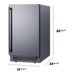 Summit ADA Height 18 Inch 60 Lb. Outdoor Clear Icemaker - BIM182OSADA - Image 3