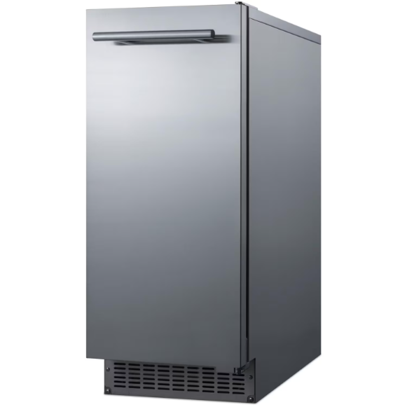 duttpack-40114 Summit Commercial 62 Lb. 15-Inch Outdoor Rated Clear Ice Maker With Gravity Drain - Stainless Steel - BIM68OSGDR - Image 1