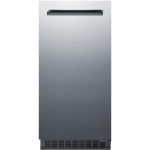 Summit Commercial 62 Lb. 15-Inch Outdoor Rated Clear Ice Maker With Gravity Drain - Stainless Steel - BIM68OSGDR - Image 2