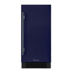 True ADA Height 15 Inch 75 Lb. Right Hinge Outdoor Ice Maker - Cobalt w/ Pewter Handle - TUIADA-15-RS-A~078-H05