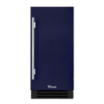True ADA Height 15 Inch 75 Lb. Right Hinge Outdoor Ice Maker - Cobalt w/ Stainless Steel Handle - TUIADA-15-RS-A~078-H04