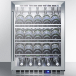 Summit Commercial 24-Inch 20 Bottle Built-In / Freestanding Outdoor Rated Wine Cellar - SCR611GLOSCH - Image 3