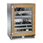 Perlick 24-Inch Signature Series Stainless Steel Panel Ready Glass Door Outdoor Dual Zone Wine Reserve - Right Hinged - HP24DO-4-4R - Image 2