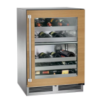 Perlick 24-Inch Signature Series Stainless Steel Panel Ready Glass Door Outdoor Dual Zone Wine Reserve w/ Door Lock - Right Hinged - HP24DO-4-4RL - Image 2