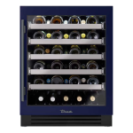 True ADA Height 24 Inch 40 Bottle Right Hinge Glass Door Outdoor Wine Cabinet - Cobalt w/ Pewter Handle - TUWADA-24-RG-A~078-H05