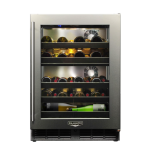 Kalamazoo Signature 24 Inch Dual-Zone Outdoor Wine Chiller - Right Hinge - Lock - K-HP24DO-4-3RL-S4
