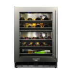 Kalamazoo Signature 24 Inch Dual-Zone Outdoor Wine Chiller - Left Hinge - Marine-Grade - K-HP24DO-4-3L-M6