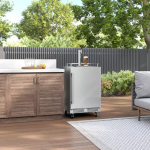 Zephyr Presrv 24 Inch Outdoor Kegerator & Beverage Cooler Double Tap on Rolling Casters w/ Line Cleaning Kit - PRKB24C01AS-OD - Image 3