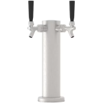 Zephyr Presrv 24 Inch Outdoor Kegerator & Beverage Cooler Double Tap on Rolling Casters w/ Line Cleaning Kit - PRKB24C01AS-OD - Image 9