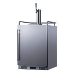 Summit Commercial Outdoor Rated Single Tap Beer Dispenser / Kegerator w/ Shelves - SBC683OS - Image 3