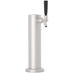 Zephyr Presrv 24 Inch Outdoor Kegerator & Beverage Cooler Single Tap on Rolling Casters w/ Line Cleaning Kit - PRKB24C01AS-OD - Image 8