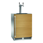 Perlick 24-Inch Signature Series Marine & Coastal Series Stainless Steel Panel Ready Dual Tap Outdoor Beverage Dispenser - Right Hinge - HP24TM-4-2R-2 - Image 2