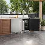 Zephyr Presrv 24 Inch Outdoor Kegerator & Beverage Cooler Triple Tap on Rolling Casters w/ Line Cleaning Kit - PRKB24C01AS-OD - Image 4