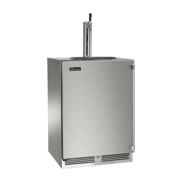 duttpack-40806 Perlick 24-Inch Signature Series Stainless Steel Single Tap Outdoor Beverage Dispenser - Left Hinged - HP24TO-4-1L-1 - Image 1
