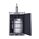 Summit 24-Inch 5.6 Cu. Ft. Built-In Kegerator - Custom Panel - SBC682PNR - Image 5