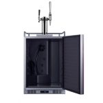 Summit 24-Inch 5.6 Cu. Ft. Built-In Cold Brew/Nitro Coffee Kegerator - Custom Panel - SBC682PNRCMTWIN - Image 3