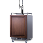 Summit 24-Inch 5.6 Cu. Ft. Built-In Nitro Coffee Kegerator - Custom Panel - SBC682PNRNCFTWIN - Image 2