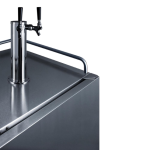 Summit Commercial Outdoor Rated Double Tap Wine Dispenser / Kegerator w/ Shelves - SBC682WKDTWIN - Image 6